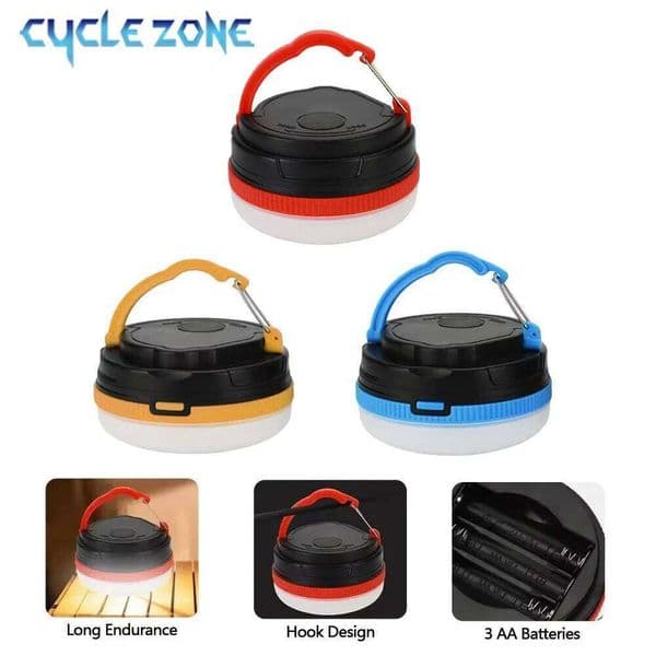 Portable with Magnet Base 3 Lighting Modes Emergency Light for Outdoor Work Tent Camping Supplies Without Battery S260423