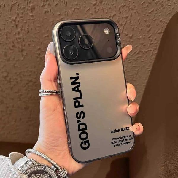 Fashion God S plan Phone Case For iPhone 17 Pro 16 15 14 13 12 11 Pro Max 16 Plus 16E 17 Air Shockproof Back Cover J260423
