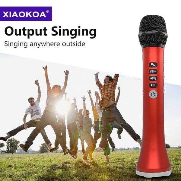 XIAOKOA L-698 Wireless Karaoke Microphone Speaker 2-in-1 Handheld Sing Recording Portable KTV Player for iOS/Android J260423