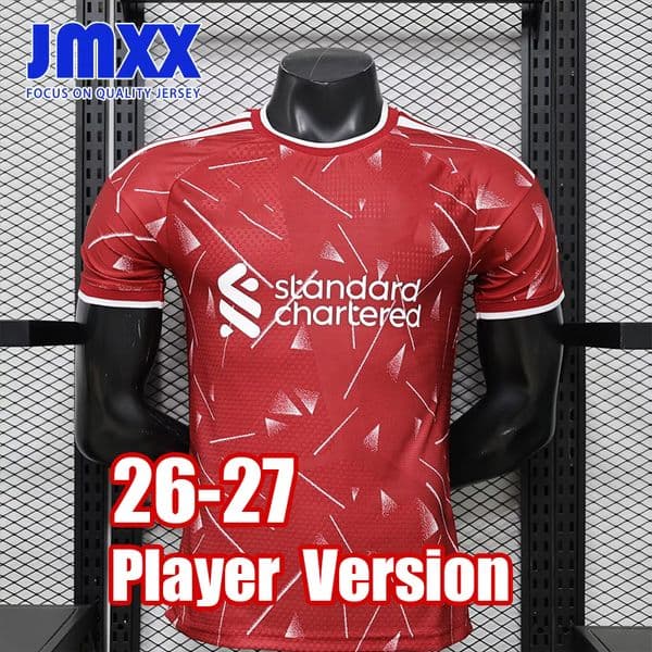 4XL XXXL JMXX 26 27 Liverpudlians LIV Soccer Jersey Home Away Third Pre Match Mens Uniform Jerseys Football Man Shirt 2026 2027 Player Version
