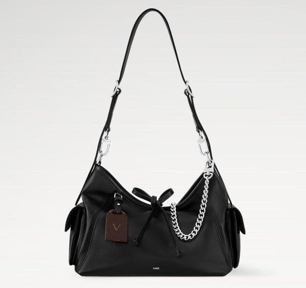 5A Fashion LVuton M24861 33.5cm CarryAll Cargo Vibe PM Bags Calfskin Leather Shoulder Handbags Luxury Purse For Women With Dust Bag Fendave