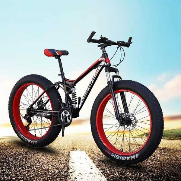 Mountain Bike Adult Off-Road Beach40Large Tire Dual Shock Absorption Variable Speed Bicycle for Male and Female Students S260424NN9Y