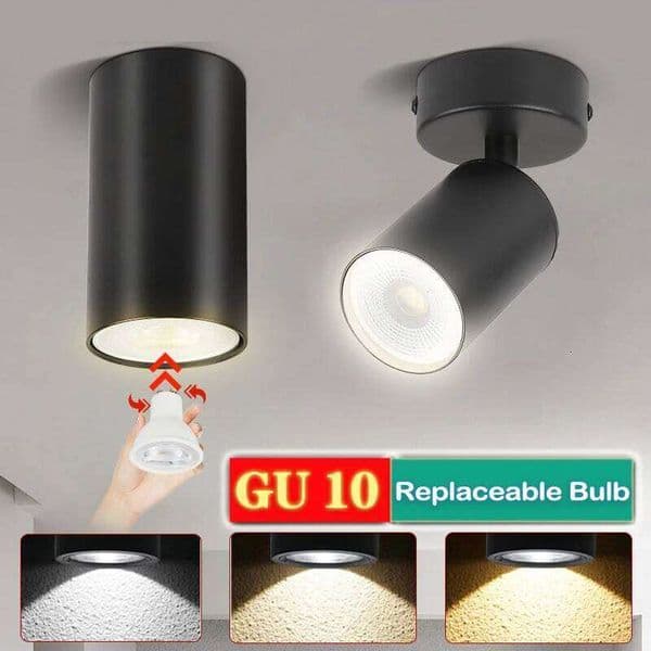 GU10 Downlight With Replacable Bulb AC85-265V Spot Lamp Aluminum Led Ceiling Light Fixture For Bedroom Porch Living Room