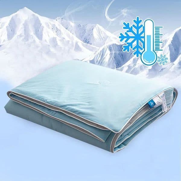 Air Condition Comforter for Summer Pure Color Ice Silk Cooling Blanket Lightweight and Smooth Twin/King Size Cold Quilt 260424