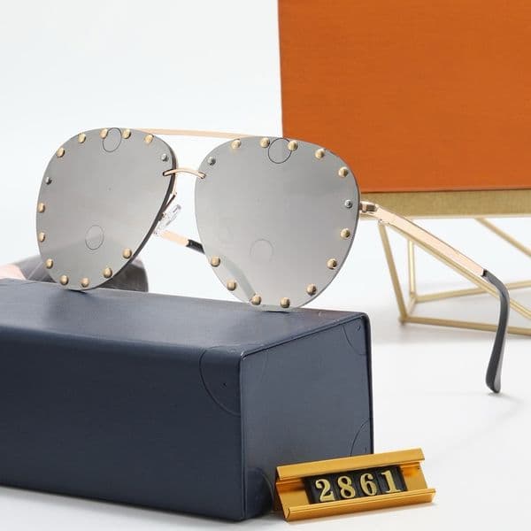 Fashion Sunglasses Designer Sun Glasses Goggle Senior Eyewear Rimless Adumbral for Man Woman 37 Color Good Quality