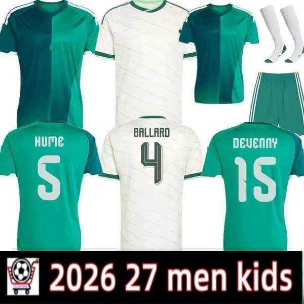 2026 Northern Ireland Soccer Jerseys 26 27 REID BRADLEY CHARLES BALLARD LAVERY McNAIR HUME SPENCER National team football men kids shirt