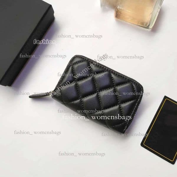 fashion wallets purse designer bag mini Card Holder wallets Coin Pocket Zipper card wallet Coin bags Keychain Full Grain Leather Wallets With Box Dust Bag C0216