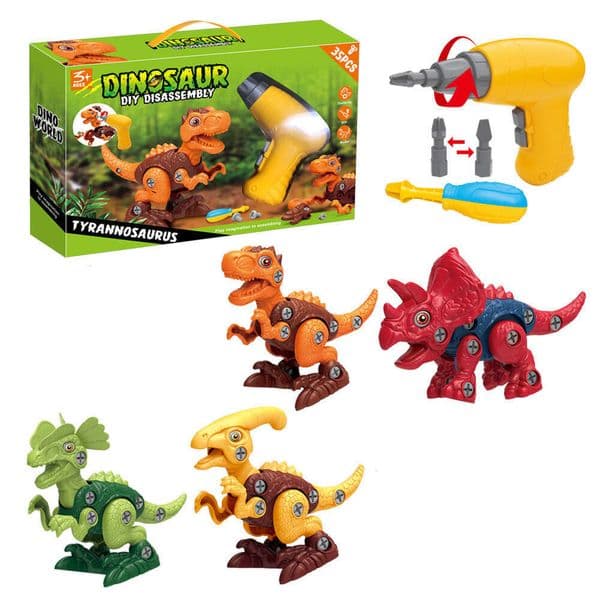 New Disassembly And Assembly Dinosaur Toy, Tyrannosaurus Rex Educational Building Block, DIY Splicing Interactive Play Toy For Boys Cross-Border Hot Sale
