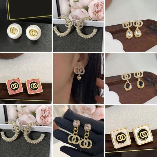 Classic Ear Stud Designer Earrings Crystal Eardrop Pearl Hoop Earrings Stainless Steel Letter Earring Womens Elegance Wedding Party Birthday Jewelry Accessories