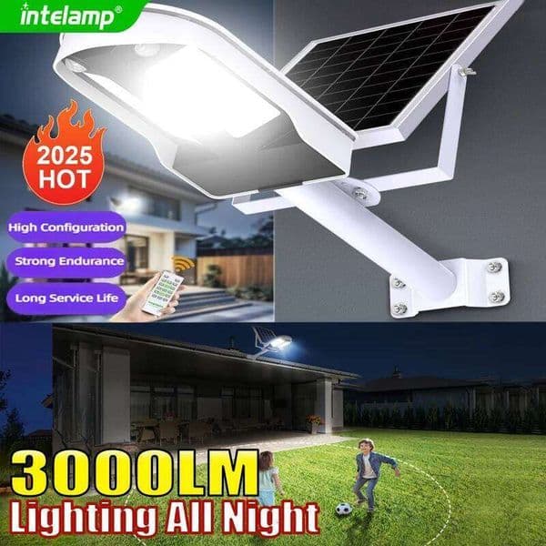 2025 3000LM High Power Led Light Powerful Outdoor Motion Sensor Solar Waterproof Garden Wall Yard Street Lamp