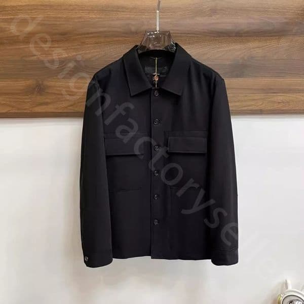 Luxury Designer Mens Jackets Winter Solid Color Business Casual Thin Lapel Jackets Coat L1289