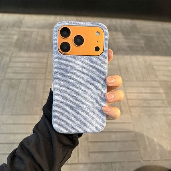 Soft fabric solid-color phone case, lightweight and anti-slip protective cover, with raised lens protection layer, suitable for iPhone 17/16/15/14/13/12 series models
