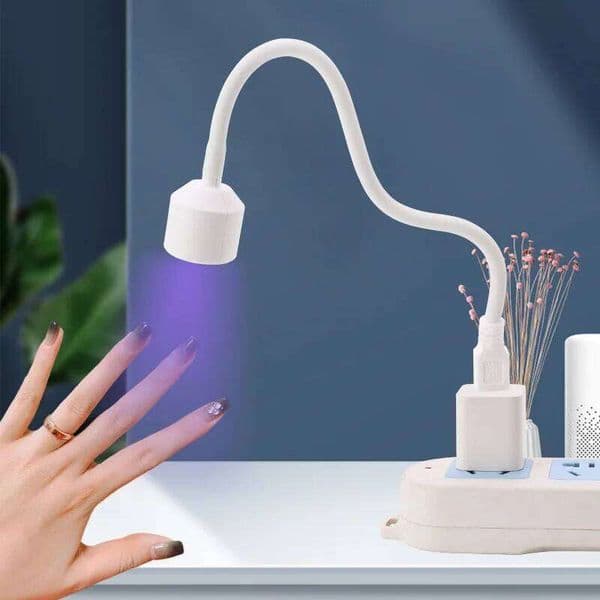 1/2PC LED Nail Lamp UV Curing Portable Light USB Gel 360° Freely Adjustable Tube Dryer For Drying Nails Art Decoration