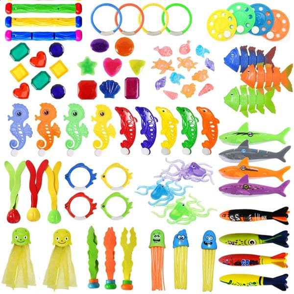Diving Toys Plastic Children Summer Outdoors Swimming Pool Playing in the Water Toy Parent child Interactive Swim Activity TMZ 260424