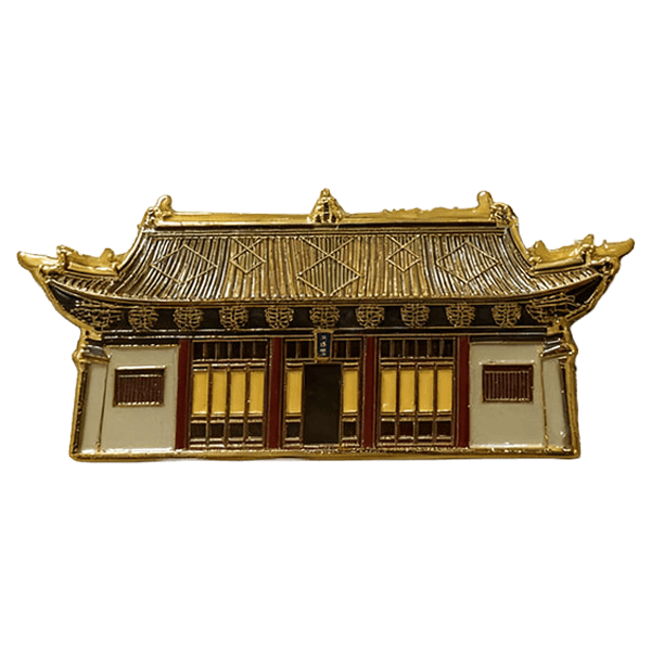 3D Metal Relief Fridge Magnet, Traditional Chinese Ancient Architecture, ShanXi Wanquan Confucian Temple Home Decor Souvenir