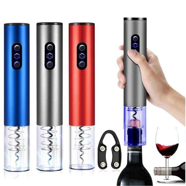 Luxury Designer Decor Automatic Portable Bottle Open room Household Foil Cutter Electric Wine Opener Kichen Accessories 210319 Decoration Fo 6