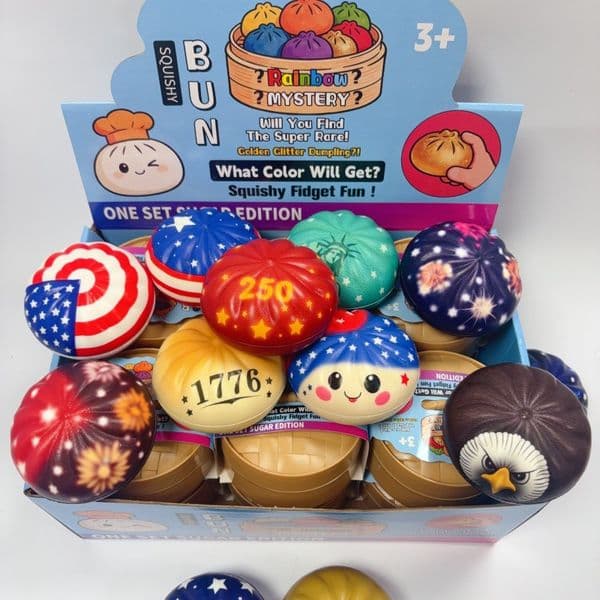 2026 New PU Aanime Pattern Decompression Big Bun Kneading Simulation Blind Box Dumpling Slow Rebound Decompression Toy WZ011 Y260515