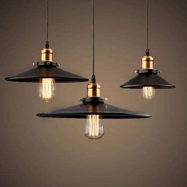 Light Decoration Salon Edison Loft Style Vintage Industrial Retro Pendant Lamp E27 Holder Iron Restaurant Lights