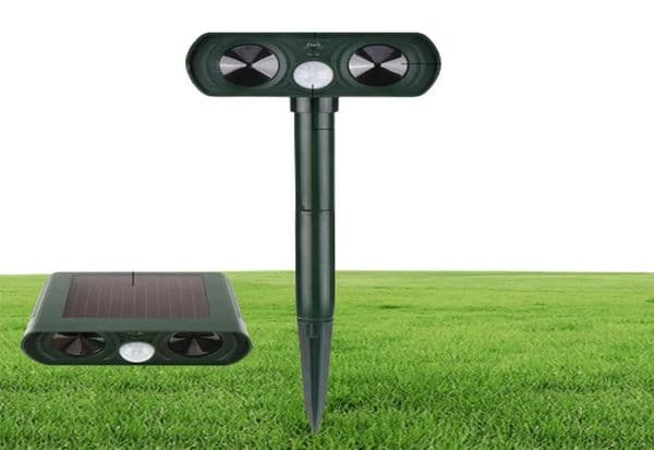 Luxury Designer Decor Household Lemon Outdoor Solar Ultrasonic Animal room Repeller Cat Dog Fox Deer Mice Repellent Garden Pest Control Deco 6