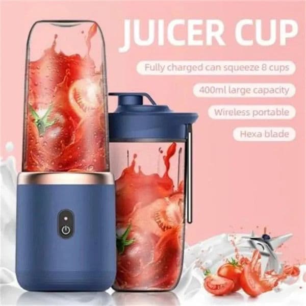 new Luxury Designer Decor Small Electric 6 room Blades Portable Juicer Fruit Juice Cup Automatic Smoothie Blender Ice Crushcup Decoration For Ho 8 2026