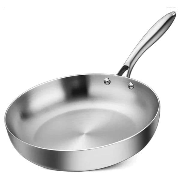 2026 perfume Pans Stainless Steel Frying Pan 304 cologne Thick 3 Ply Skillet Cooking Pots Non-Stick Kitchen Set Free Shipping 003 Shipping Y260522