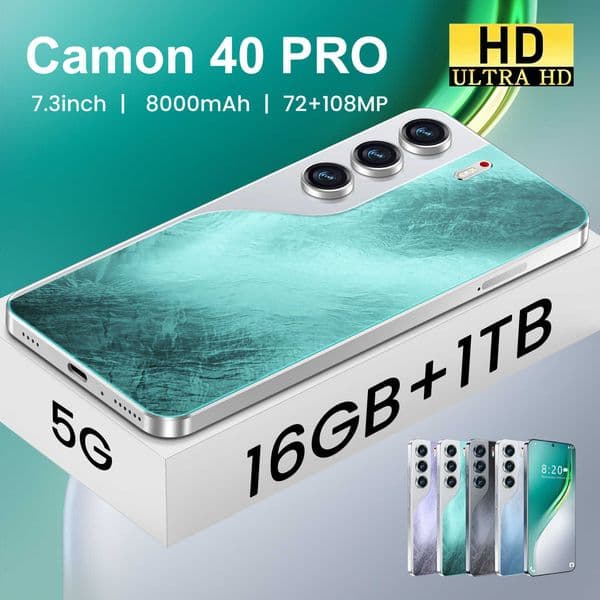 Camon40 Pro Smartphone 161TB 78inch Ultra Large Screen Shopee Available R251206