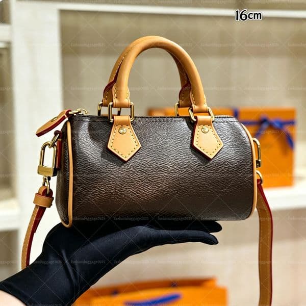 Luxury Nano Size Crossbody Bags Women Vintage Pattern Micro Top Handle Purse Small Bucket Satchel Designer Bag 2026 Summer Travel Gifts, Evening Party Prom Daily