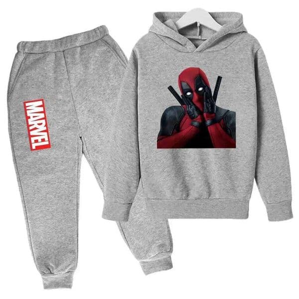 Autumn Winter Kid Cool Print Hoodies+Pant Suit 2pcs Set Boy Pop Sweatshirt Clothes Sportsuits Children Hooded Casual Tracksuit S260424