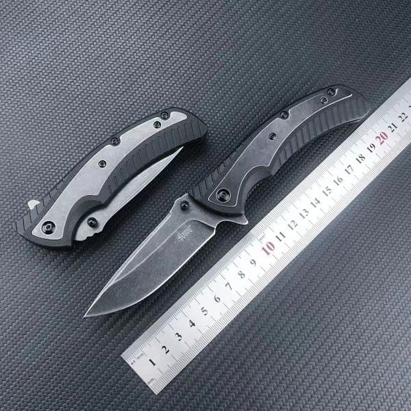 KS1312BW Tactical Folding Knife Survival folding knife Rescue Tool Knife Nylon Fiber Inlaid 420 Steel Handle Camping Hunting EDC Folding Knife