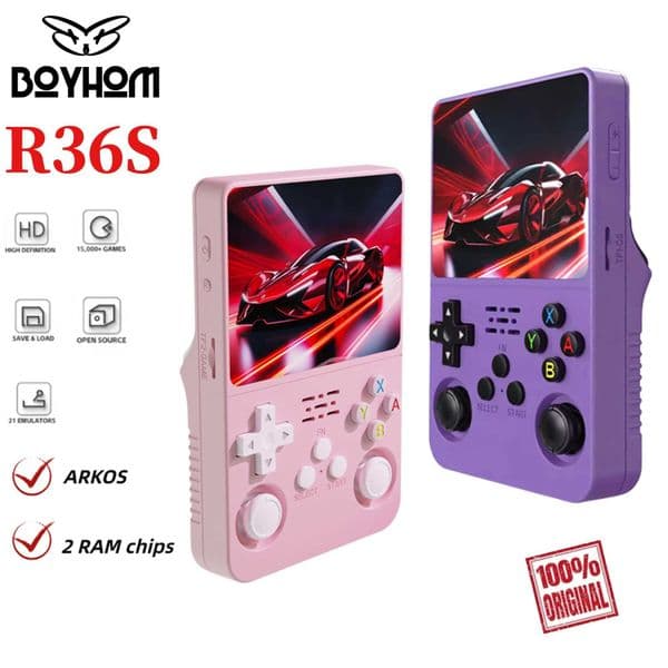 ARKOS 100 R36S Retro Handheld Game Console 35 I15000 Games Linux Portable Pocket Player Back to School Gifts T260424