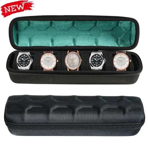 Watch Box Organizer For Men or Women Watch Travel Case Portable Storage Watch Display Holder for Wristwatches and Smart Watches 260422
