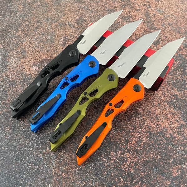 7650 High Quality Pocket Survival Folding Knife Defensive Portable folding knife Outdoor Emergency Tool CPM154 Blade Aluminum Handle Hiking EDC Rescue Knife