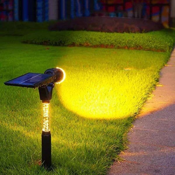 LED Garden Lamp Outdoor Waterproof Sunlight Lights Courtyard Lawn Path Balcony Fence Decoration Solar Powered Spotlights