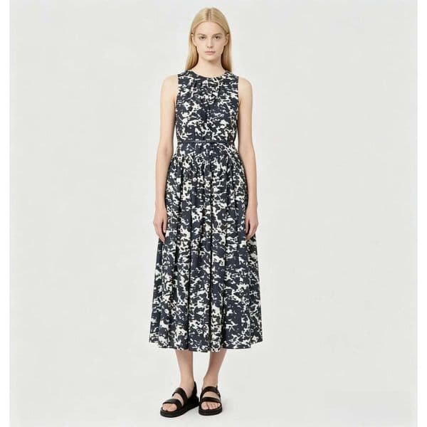 2026 Spring and Summer New Women's Dress, Designer Sleeveless High Waist Lace Flower Long Dress