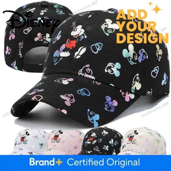 Designer Disney Hot Sale Women Cartoon Cap Mickey Mouse Baseball Cap Female Streetwear Dad Hat Luxury