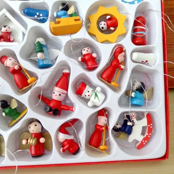 2026 48Pcs Christmas Wooden Ornament Wood Hanging Pendants Party Decorations Kid Year Gifts Chrismas Tree Puppets 201203 Free Shipping 003