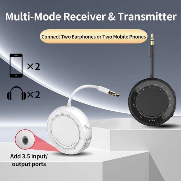 New Private Model 5.4 Two-in-One Qualcomm Low Latency Transmitter One-to-Two Car AUX Bluetooth Receiver