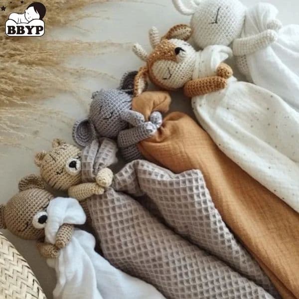 Baby Soother Appease Towel Bib Soft Bunny Bear Elephant Sleeping Doll Teether Infants Comfort Nursing Cuddling Doudou B 260424