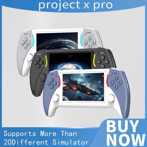 The New Project X PRO 47-inch HD I screen handheld game console supports P 1 arcade HD output dual joysticks T260424
