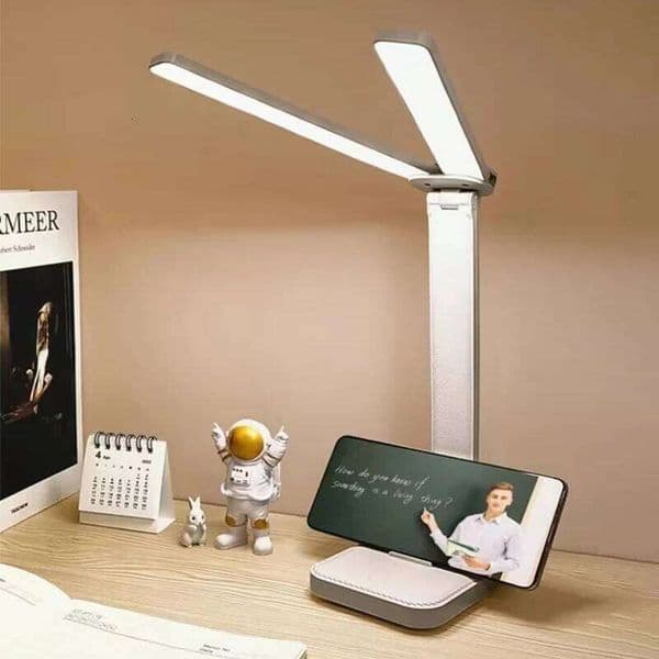 LED 3 Levels Dimmable Touch Night Light USB Rechargeable Eye Protection Foldable Table Lamp Bedroom Bedside Desk Lamps