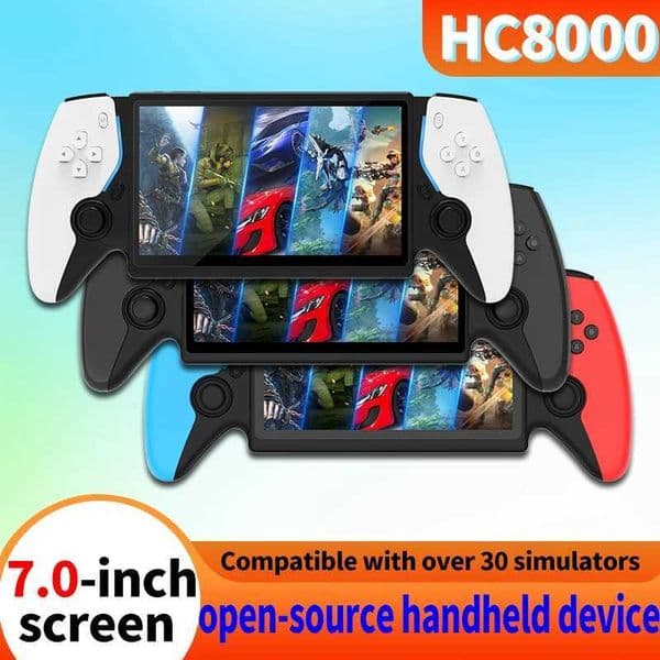 Coopreme new P 7 Inch Portable Game Console HC8000 Retro Handheld Game Console 64G For Gift T260424
