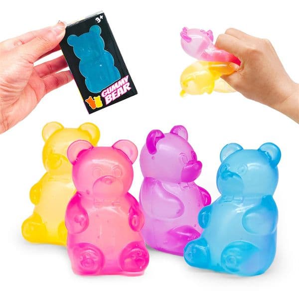 2026 Schylling Needoh Bear Squishy Sensory Fidget Toy Stress Relief Anxie Sensory Tool for Focus ADHD Calming Office Desk Gadget WZ016