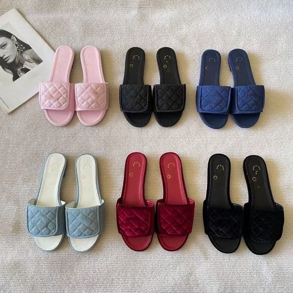 Designer slippers, luxury women's sandals, denim slippers, fashionable classic slippers, beach slippers, lounge slippers, couple slippers