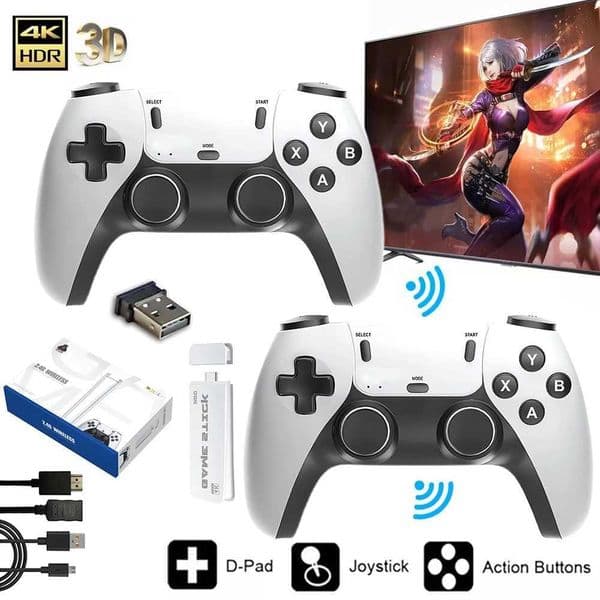 M15 4K TV Game Stick Video Game Console Built-in 30000 Games Retro Handheld Game Player M8 Pro For GBA/MAME/SFC/Arcade Game T260424