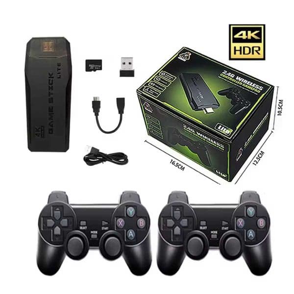 M8 Small Box Game Stick 4K HD Classic TV Gaming Console 64GB 20000 Classic Games Retro Video Game Consoles T260424