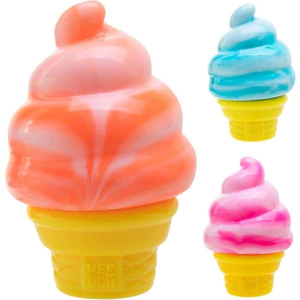 Schylling Needoh Nice Cream Cone Sensory Squeeze Toy - Colors May Vary