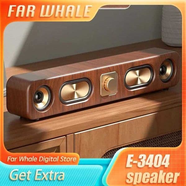 Bluetooth Speaker Portable Outdoor Speakers Aux Connection Usb/tf Read Insert Long Strip Desktop Subwoofer Audio T260424