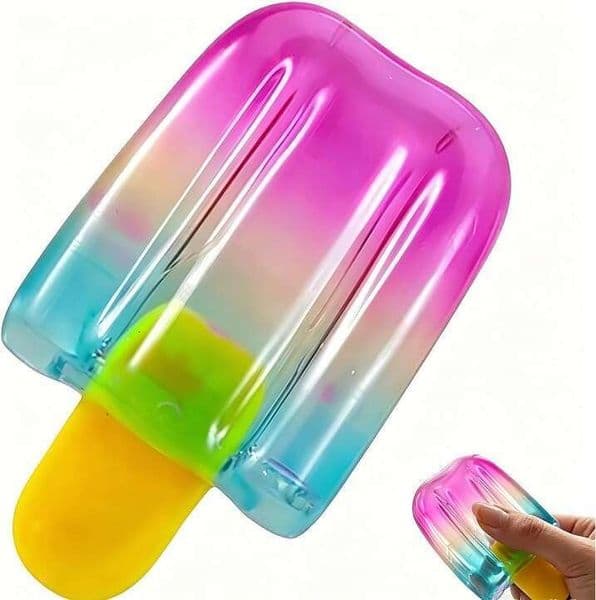 Ice Cream Squeeze Squishy,Summer Party Favors Kids Adults,Soft Sensory Fidget Toy for Stress Anxiety Relief,Birthday Gift & Classroom Rewards