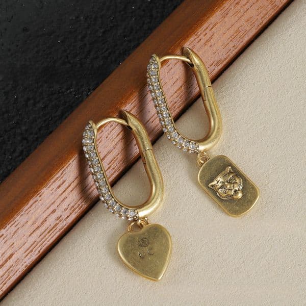 luxury jewelry designer earring Stud Earrings Designer for Women Fashion Lion Earrings Jewelry Party Gift