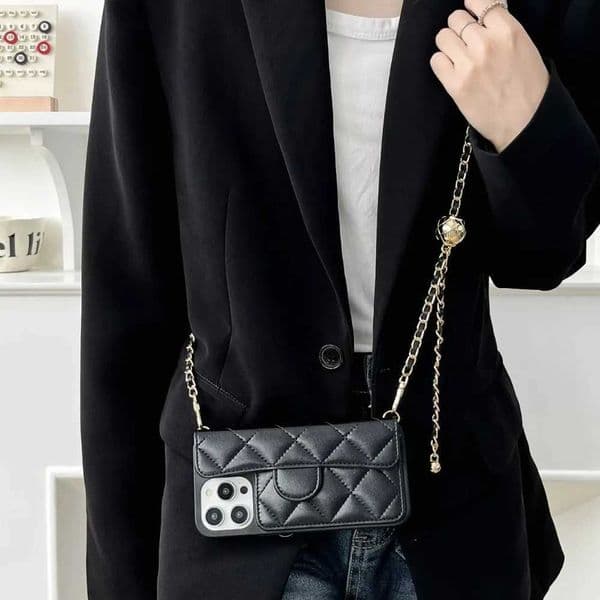 Wallet With Card Slot Holder Crossbody Phone Case for IPhone 16 Pro Max 15 14 Plus 13 12 11 Adjustable Lanyard PU Leather Cover T260424